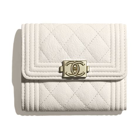 chanel white wallet|chanel small flap wallet white.